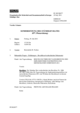 Journal der 877. Sondersitzung des Ständigen Rates 