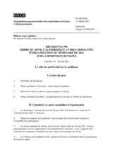 Décision No. 994 du Conseil permanent