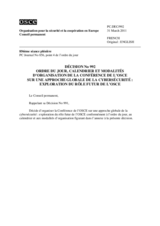 Décision No. 992 du Conseil permanent