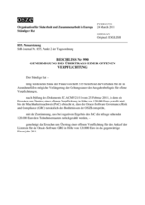 Beschluss Nr. 990 des Ständigen Rates