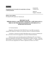 Décision No. 987 du Conseil permanent