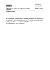 Выступление Постоянного представителя Российской Федерации при ОБСЕ А.В.Келина –  К 10-ой годовщине теракта в США 11 сентября 2001 г.