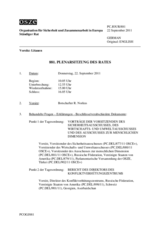 Journal der 881. Plenarsitzung des Ständigen Rates 