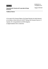 Выступление Постоянного представителя Российской Федерации А.В.Келина - В связи с ситуацией в Косово