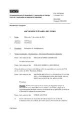 Diario de la 658ª Sesión plenaria del Foro de Cooperación en materia de Seguridad  