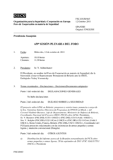 Diario de la 659ª Sesión plenaria del Foro de Cooperación en materia de Seguridad  