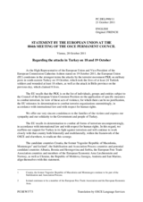 Statement by the Polish Presidency of the Council of the European Union on terrorist attacks in Turkey on 18 and 19 October 2011