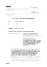 Giornale della 887a Seduta plenaria del Consiglio permanente