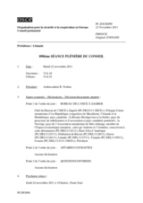 Journal de la 890/ème séance plénière du Conseil