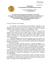 Statement by the Delegation of Kazakhstan in response to statements by the Polish Presidency of the Council of the European Union, by the Delegation of the United States and by the Delegation of the Russia Federation on the attack in Taraz, Kazakhstan