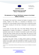 Statement by the Polish Presidency of the Council of the European Union on the freedom of the media in the United States of America