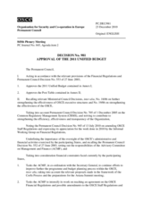 Permanent Council Decision No. 981