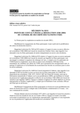Décision No 19 du Forum pour la coopération en matière de sécurité