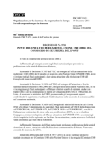 Decisione N.19 del Foro di cooperazione per la sicurezza