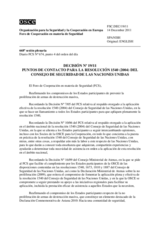 Decisión Nº 19 del Foro de Cooperación en materia de Seguridad