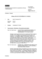 Journal de la 894ème séance plénière du Conseil