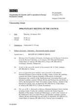 Journal of the 899th Plenary Meeting of the Permanent Council