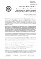 Statement by the Delegation of the United States on the International Holocaust Remembrance Day on 27 January 2012