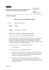 Journal de la 671ère séance plénière du Forum