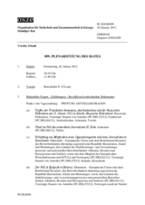 Journal der 899. Plenarsitzung des Ständigen Rates 