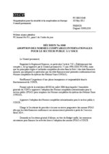 Décision No. 1040 du Conseil permanent