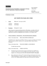 Diario de la 681ª Sesión plenaria del Foro de Cooperación en materia de Seguridad  