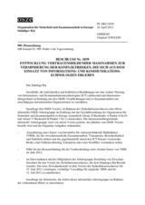 Beschluss Nr. 1039 des Ständigen Rates