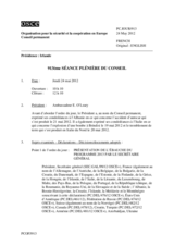 Journal de la 913ème séance plénière du Conseil