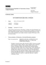 Diario de la 913ª Sesión plenaria del Consejo Permanente 