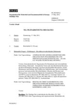 Journal der 912. Plenarsitzung des Ständigen Rates 