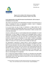 Report on the activities of the Chairperson-in-Office