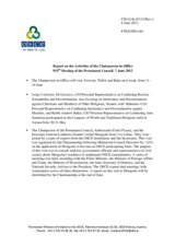 Report on the activities of the Chairperson-in-Office