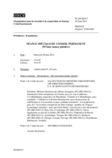 Journal de la 917ème séance spéciale du Conseil permanent