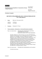 Diario de la 917ª Sesión extraordinaria del Consejo Permanente 