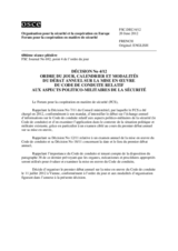 Décision No 4/12 du Forum pour la coopération en matière de sécurité
