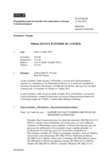 Journal de la 920ème séance plénière du Conseil