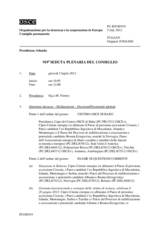 Giornale della 919a Seduta plenaria del Consiglio permanente