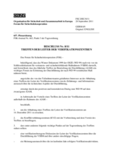 Beschluss Nr. 8/11 des Forums für Sicherheitskooperation