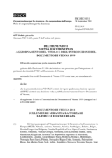 Decisione N.10/11 del Foro di cooperazione per la sicurezza