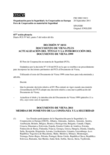 Decisión Nº 10/11  del Foro de Cooperación en materia de Seguridad