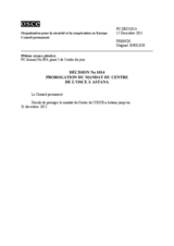 Décision No 1014 du Conseil permanent