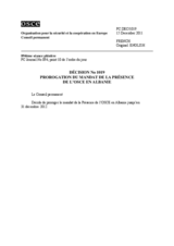 Décision No 1019 du Conseil permanent
