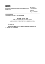 Beschluss Nr. 1020 des Ständigen Rates