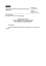 Beschluss Nr. 1021 des Ständigen Rates