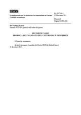 Decisione N.1015 del Consiglio permanente