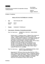 Journal de la 844ème séance plénière du Conseil
