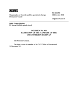 Permanent Council Decision No. 968