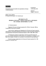 Décision No 979 du Conseil permanent