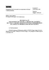 Décision No 977 du Conseil permanent