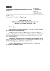 Beschluss Nr. 979 des Ständigen Rates